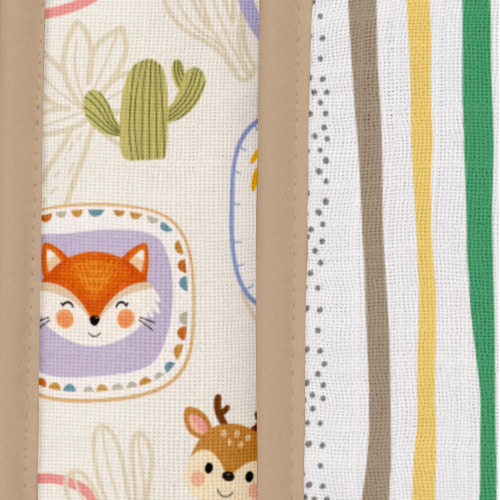 Pack of 2 Bamboo Muslin Bibs - Jungle Buddies