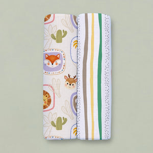 Bamboo Muslin Swaddles - Jungle Buddies