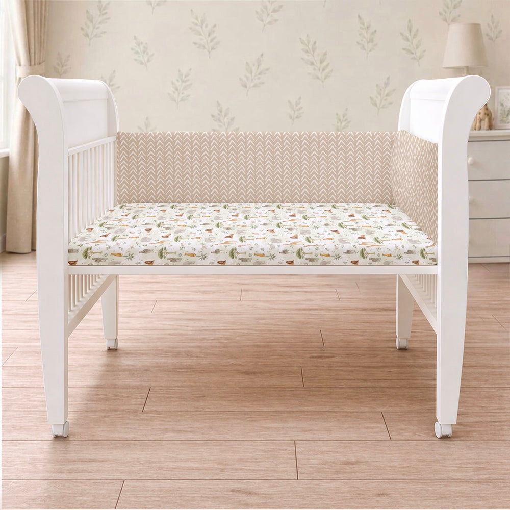 Organic Half Cot Bumper - Little Nest