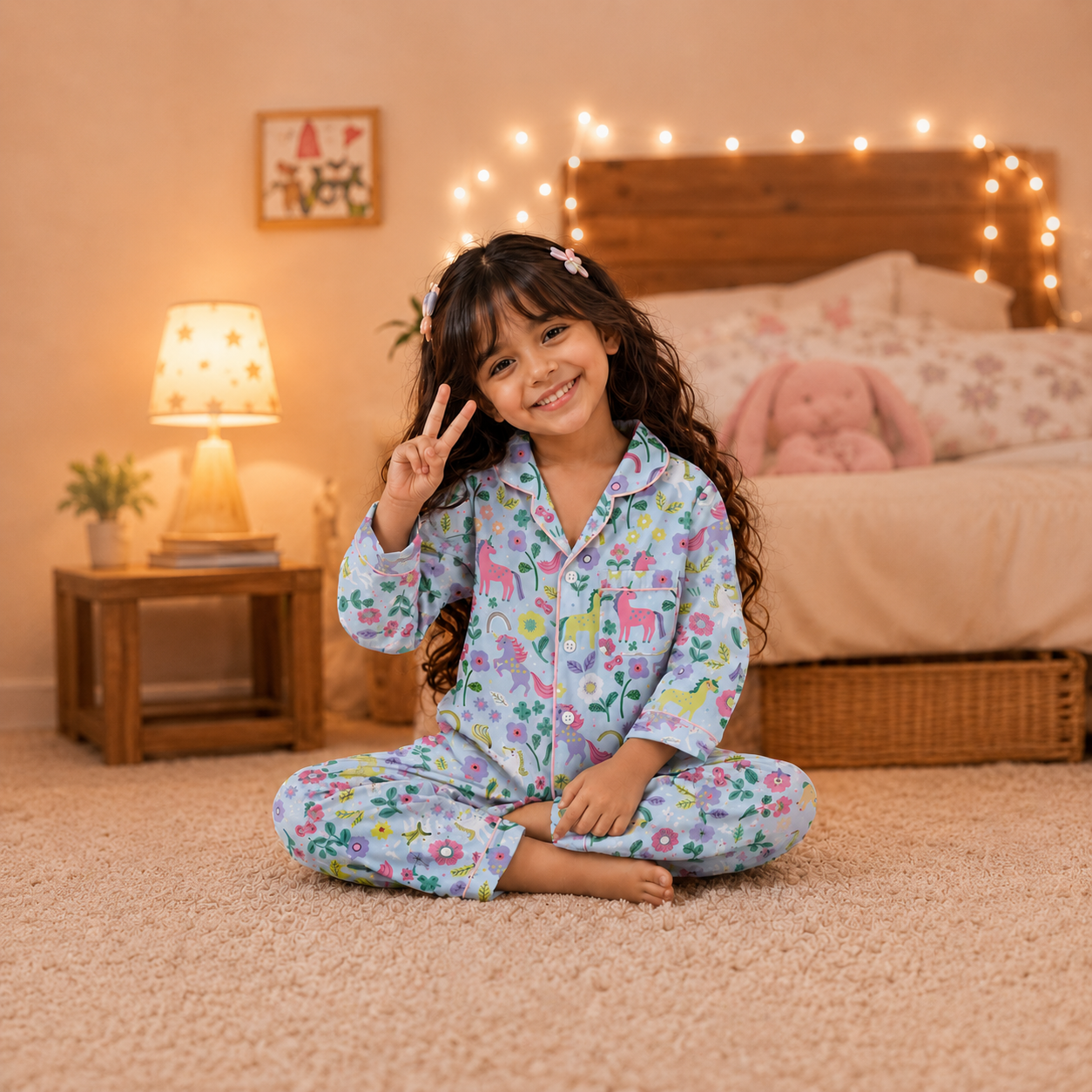 Pure Cotton Night Suit - Magic Meadow