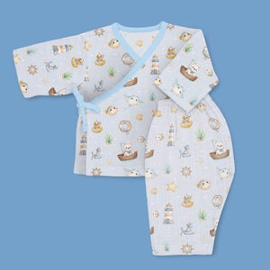 Bamboo Muslin First Days Set - Ocean Pals