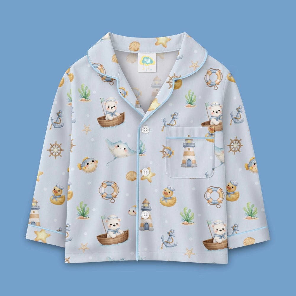 Organic Night Suit - Ocean Pals