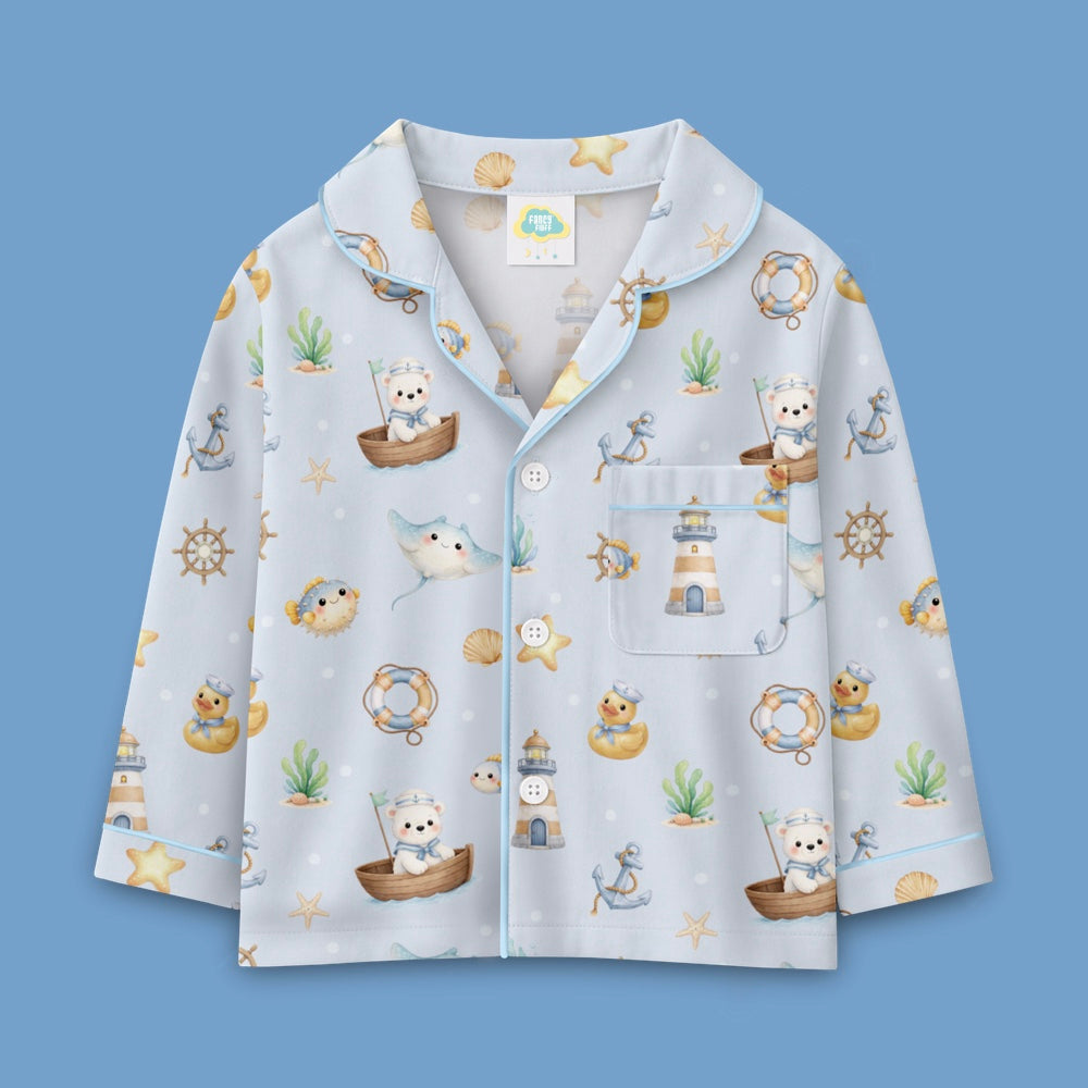 Organic Night Suit - Ocean Pals