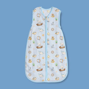 Bamboo Muslin Sleeping Bag - Ocean Pals