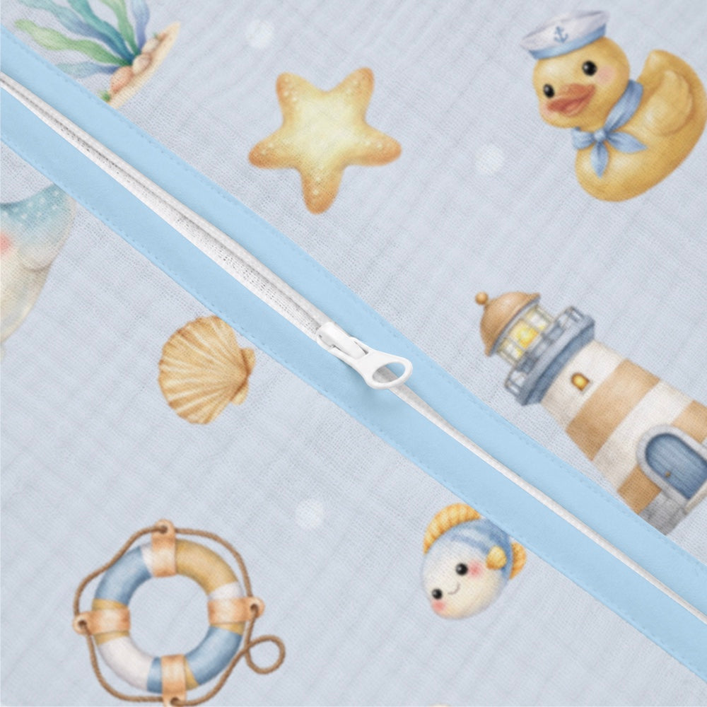Bamboo Muslin Sleeping Bag - Ocean Pals