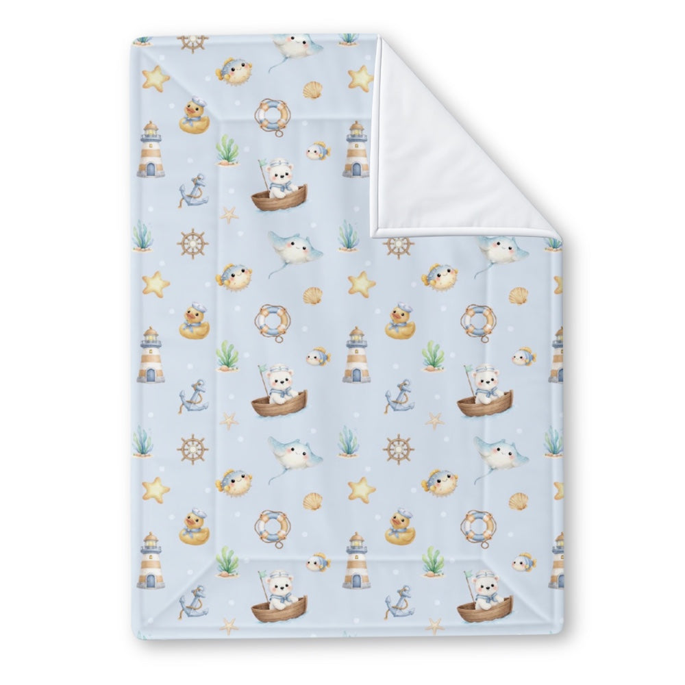 Set of 2 Organic Changing Sheet - Ocean Pals