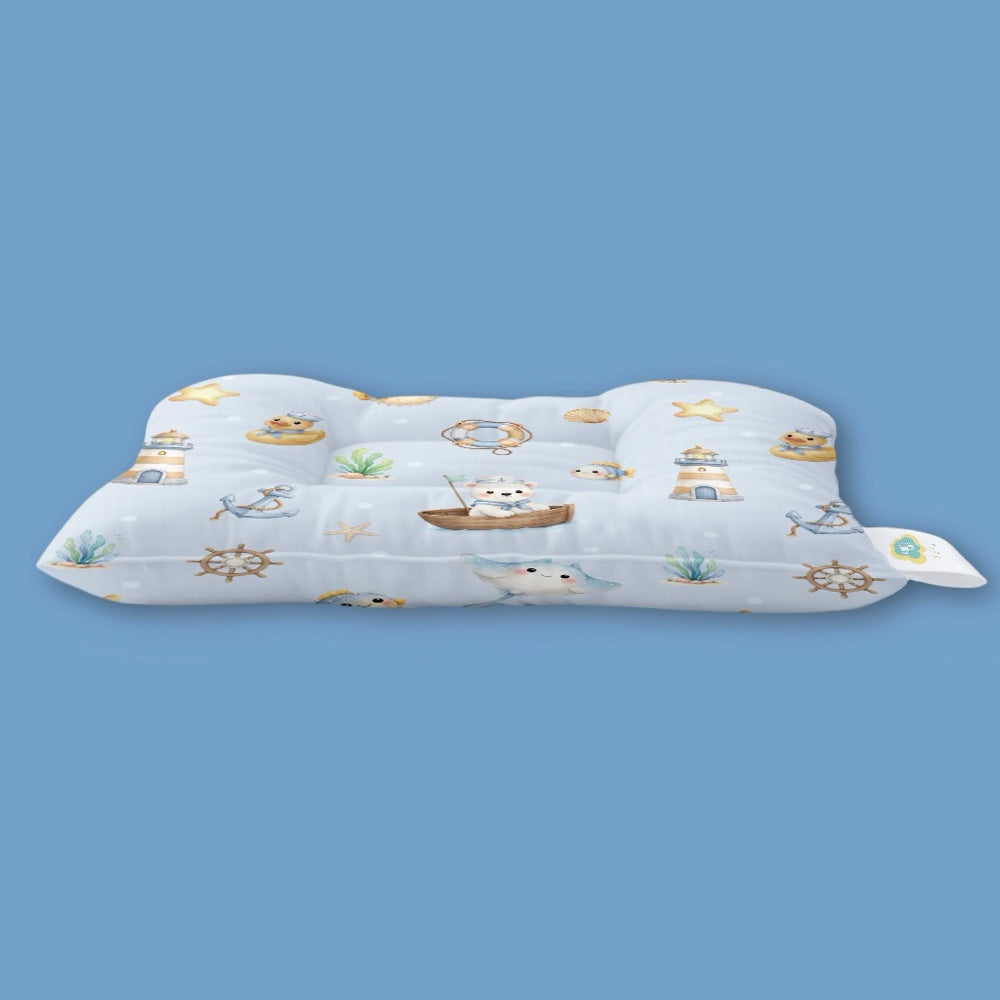 Organic Baby Head Nest  - Ocean Pals