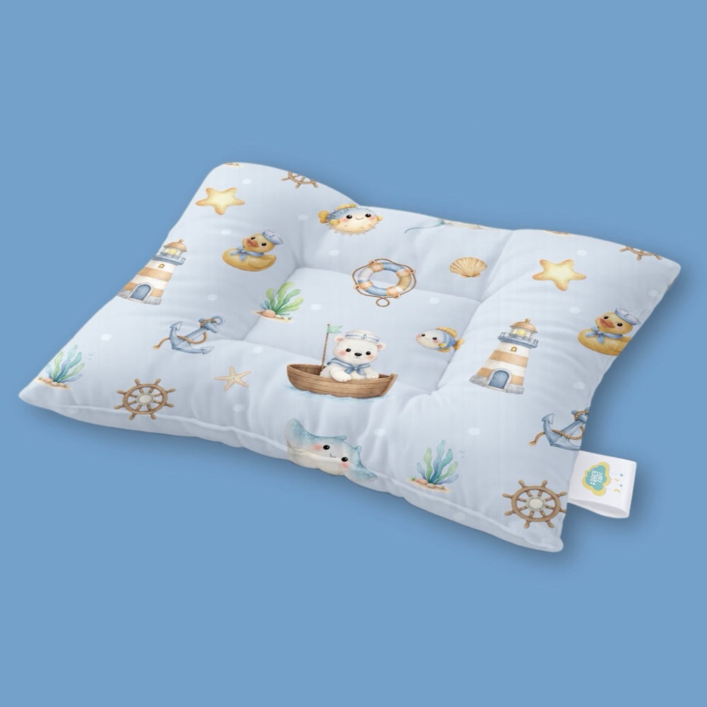 Organic Baby Head Nest  - Ocean Pals