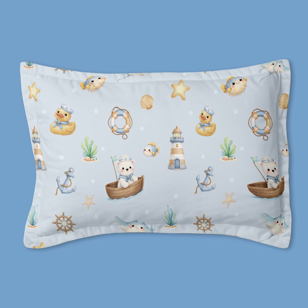 Organic Baby Pillow - Ocean Pals