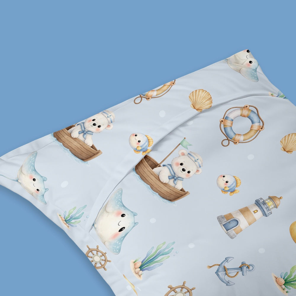 Organic Baby Pillow - Ocean Pals