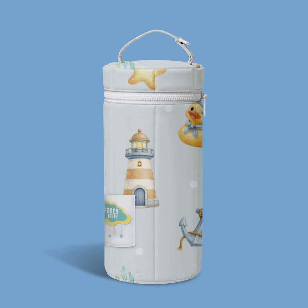 Organic Stay Fresh Bottle Cover - Ocean Pals