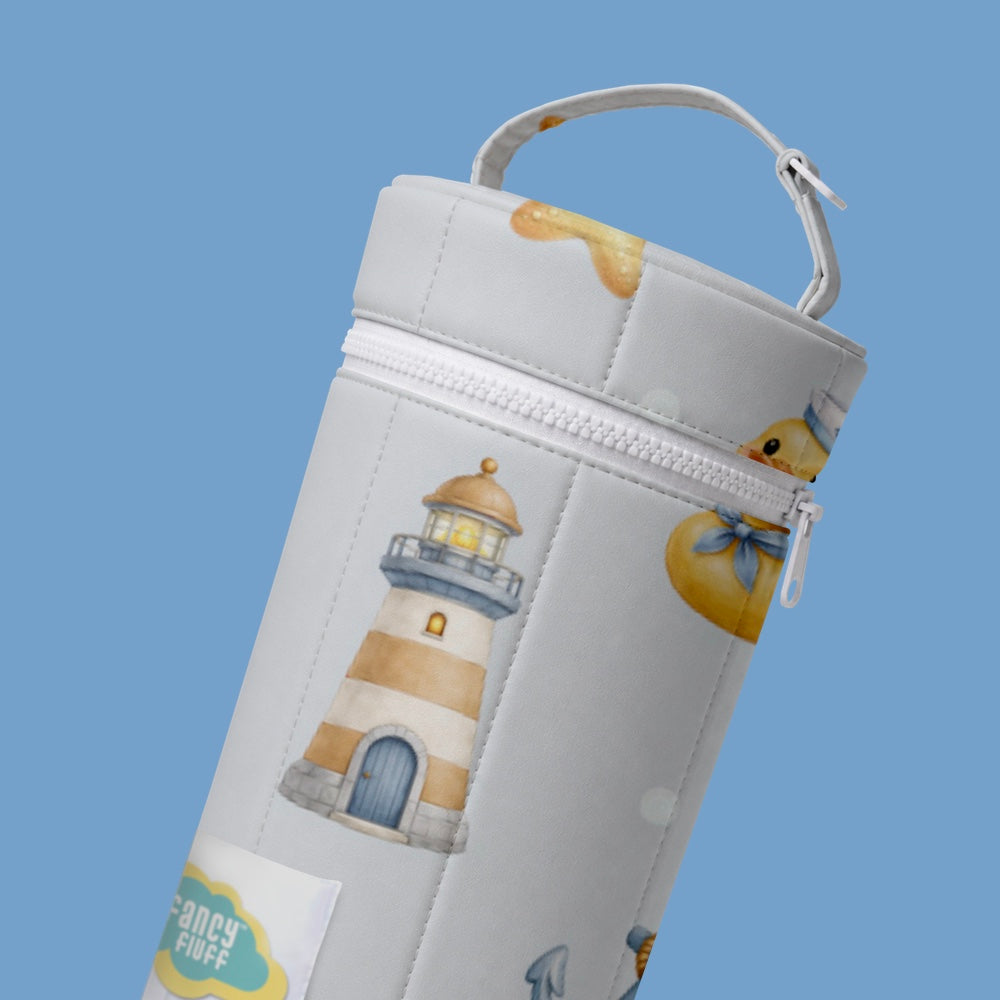 Organic Stay Fresh Bottle Cover - Ocean Pals