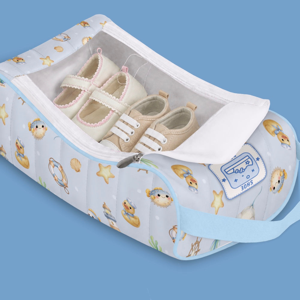 Organic Shoe Bag - Ocean Pals