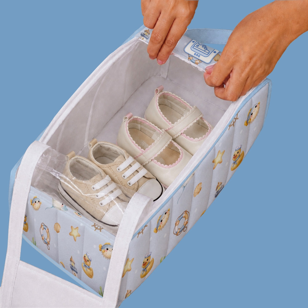 Organic Shoe Bag - Ocean Pals