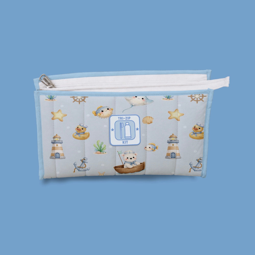 Organic Tri-Zip Utility Kit - Ocean Pals