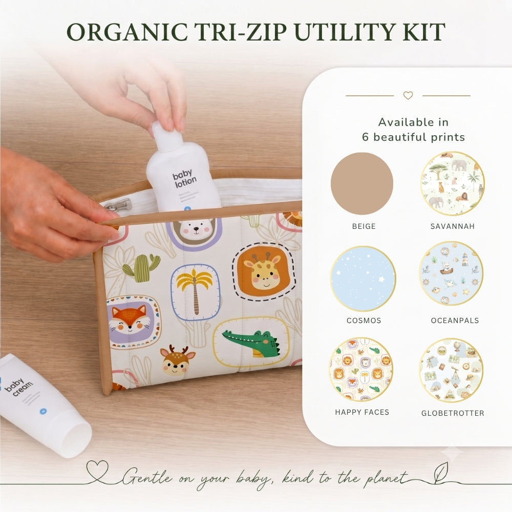 Organic Tri-Zip Utility Kit - Ocean Pals
