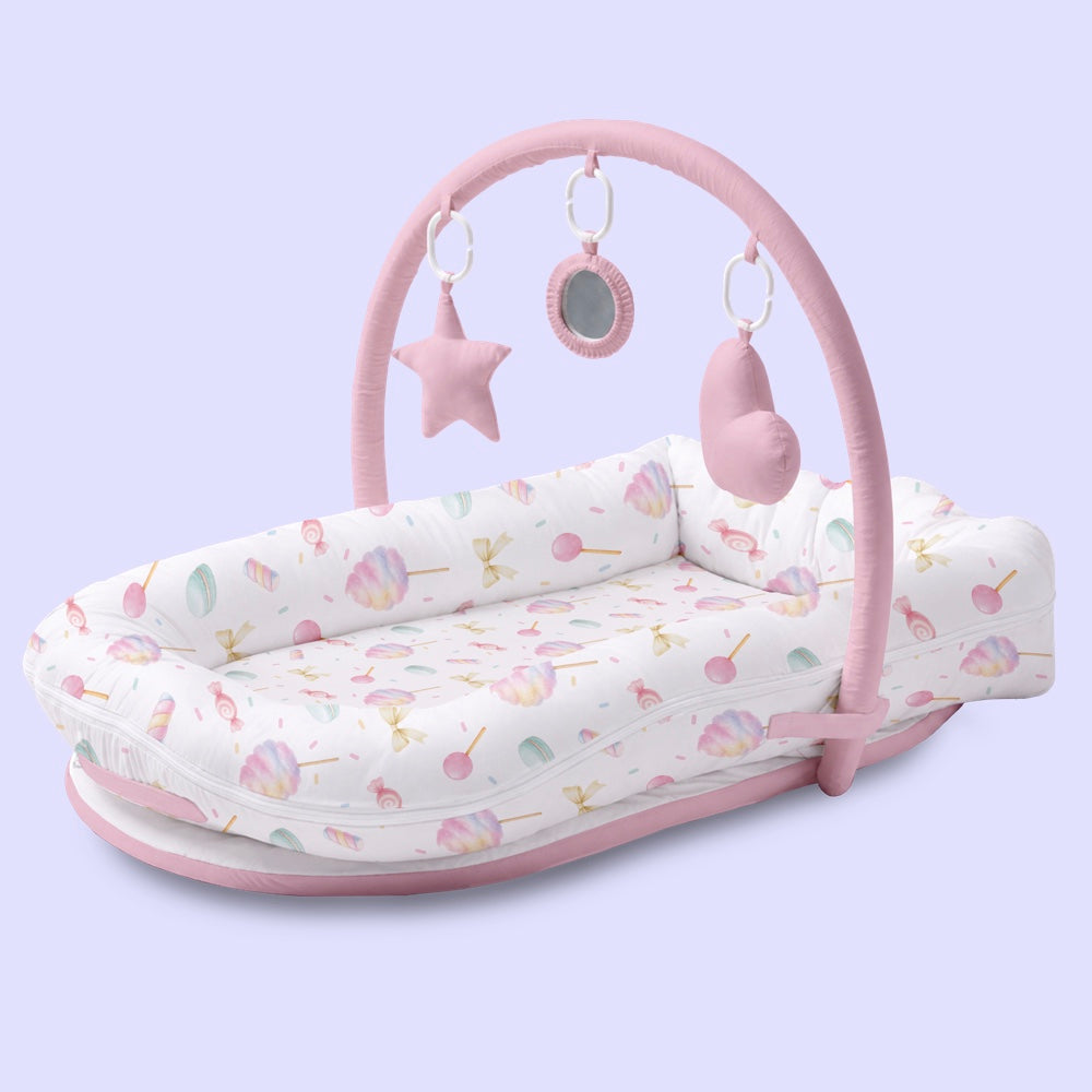 Organic  Cocoon Playgym - Pink