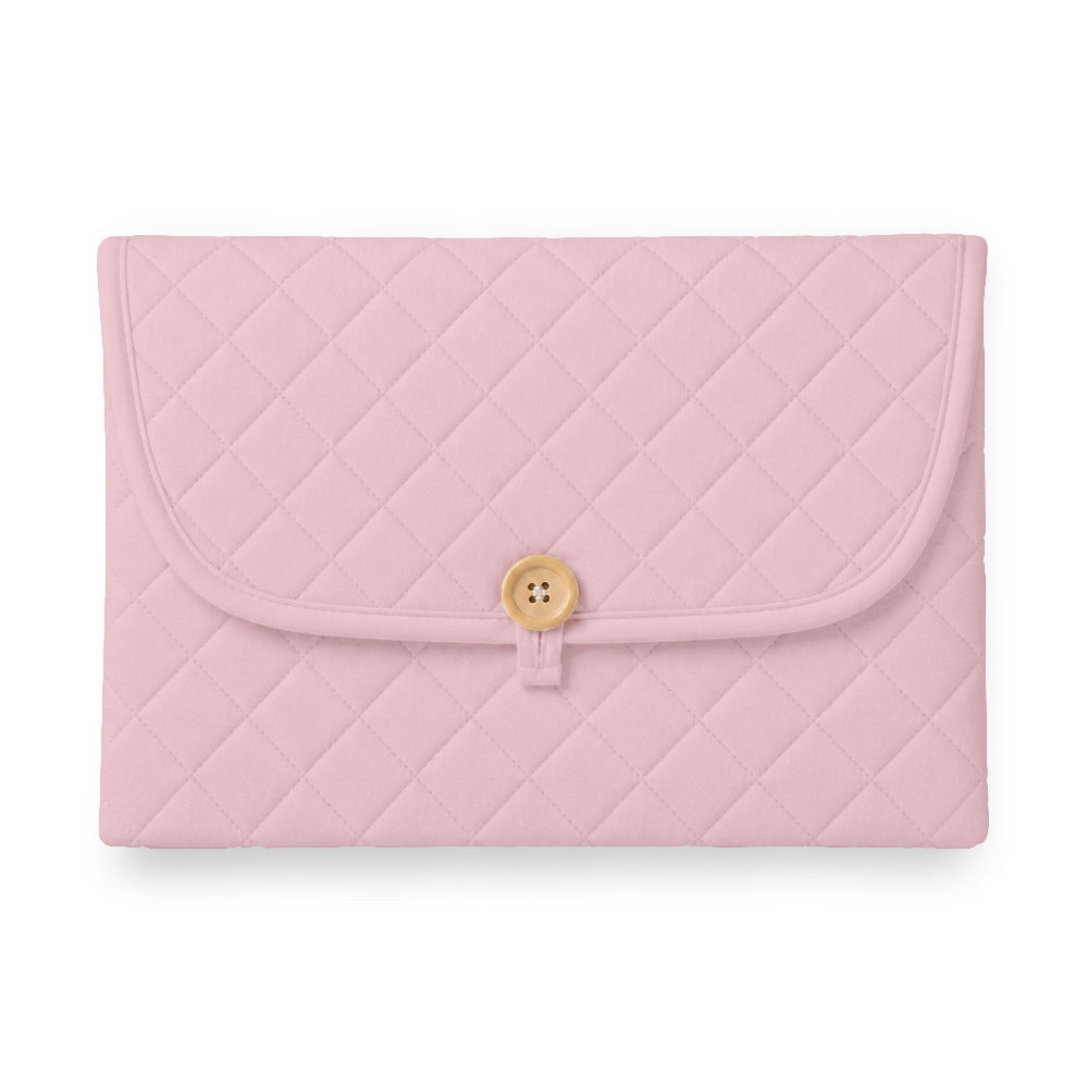 Organic Portable Changing Mat - Pink