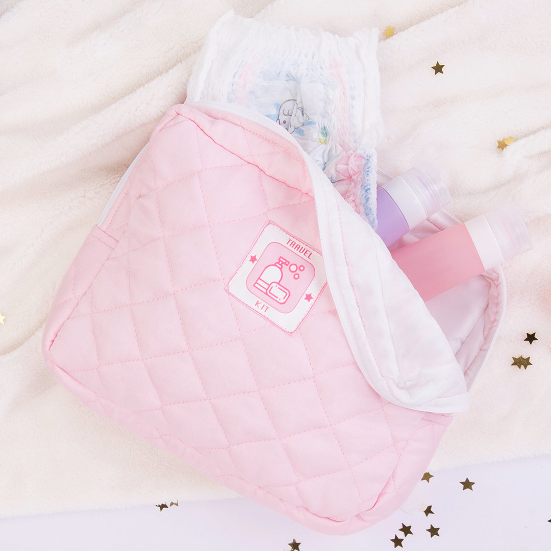 Organic Baby Travel Kit - Pink