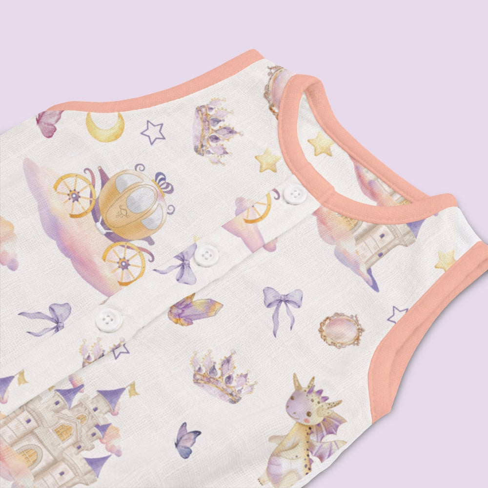 Bamboo Muslin Romper - Princess