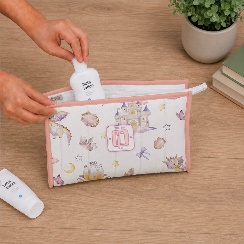 Organic Tri-Zip Utility Kit - Princess