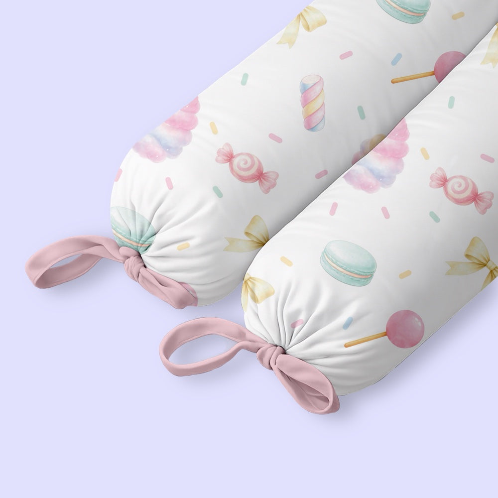 Set of 2 Organic Bolsters - Sugar Rush