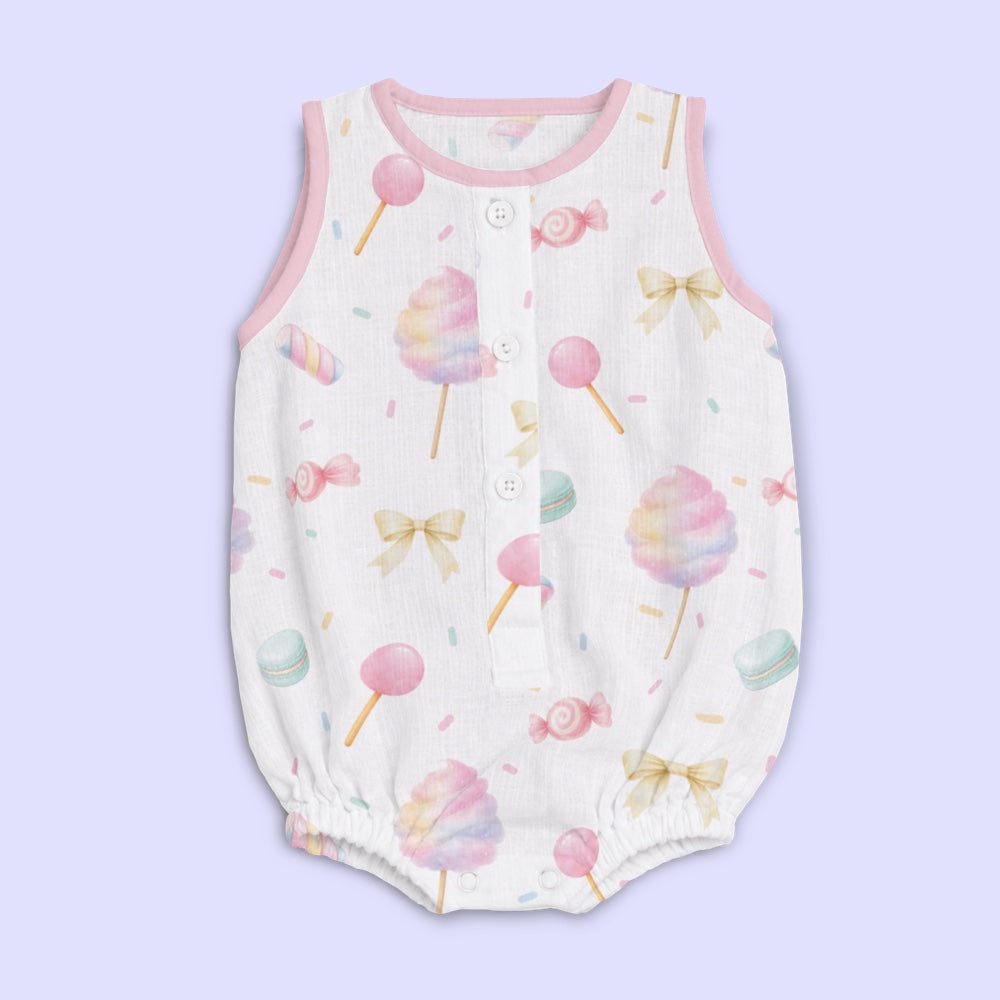 Bamboo Muslin Romper - Sugar Rush