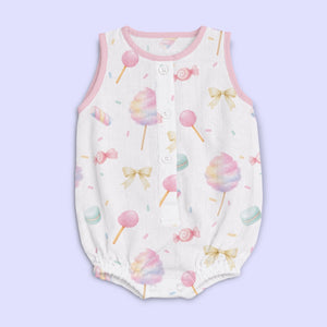 Bamboo Muslin Romper - Sugar Rush