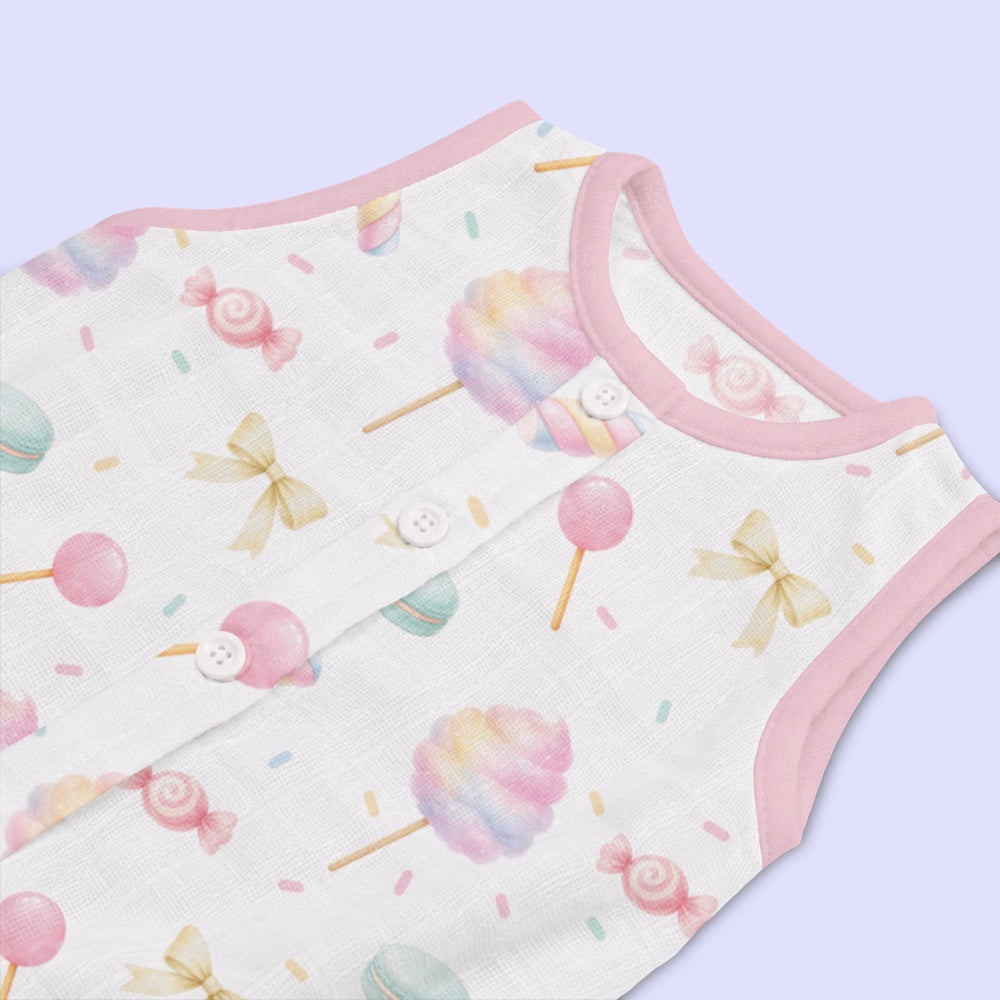 Bamboo Muslin Romper - Sugar Rush