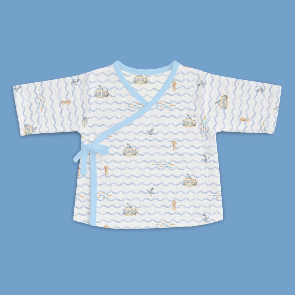 Bamboo Muslin First Days Set - Submarine