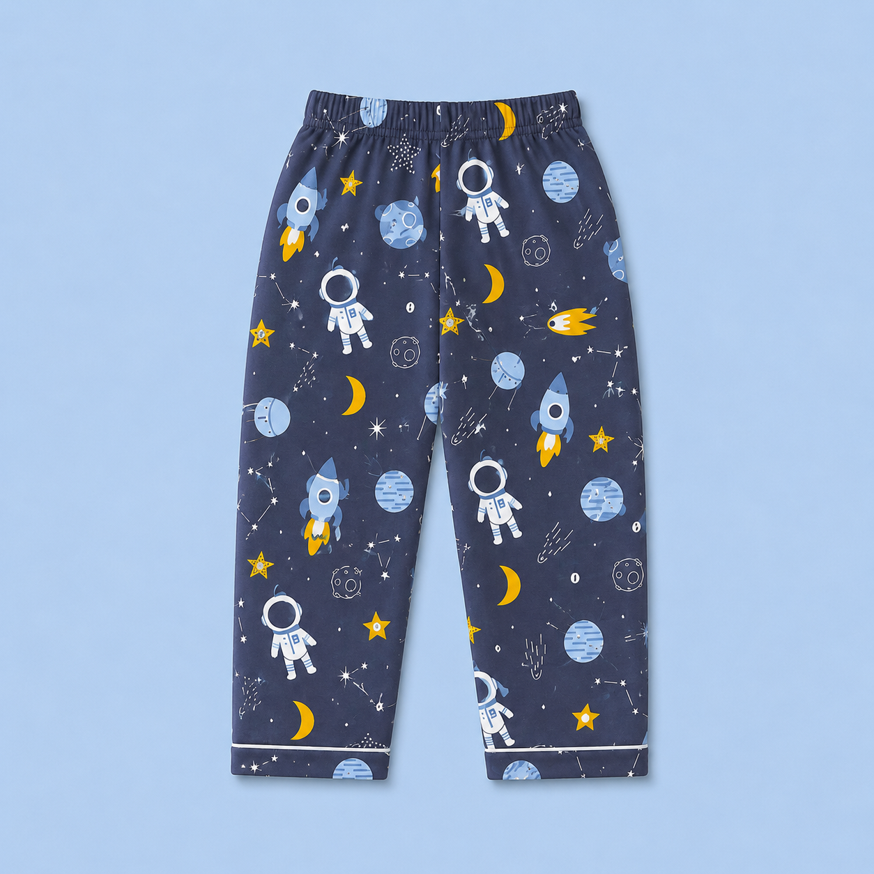 Pure Cotton Night Suit - Space