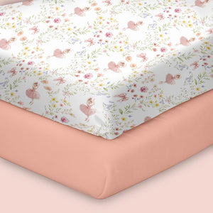 Pack of 2 Organic Fitted Sheet - Serafina