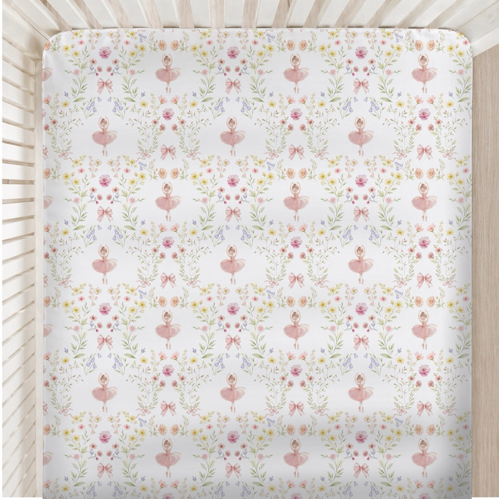 7 Pc Organic Cot Bedding Set - Serafina