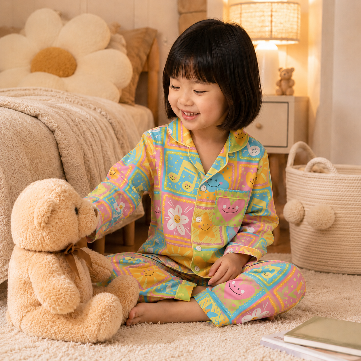 Pure Cotton Night Suit - Sweet melody