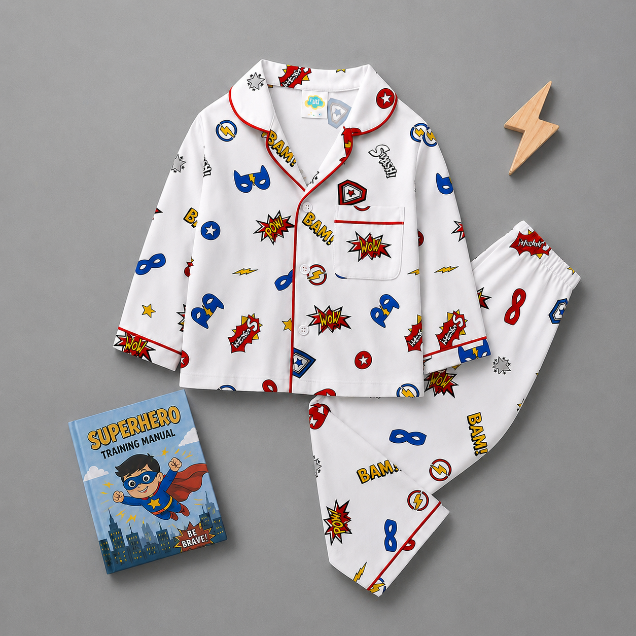 Pure Cotton Night Suit - Superhero
