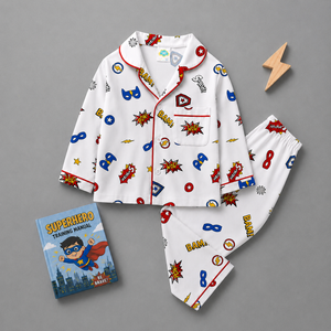 Pure Cotton Night Suit - Superhero