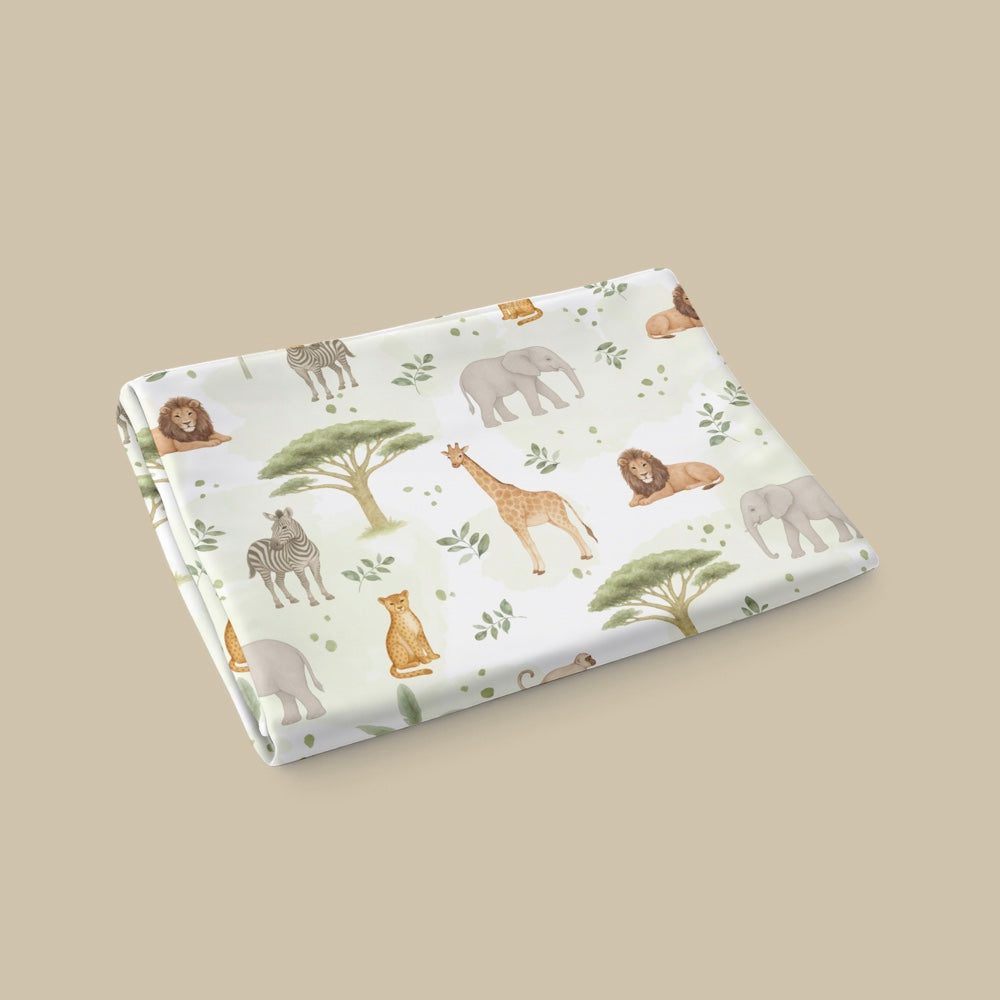 Organic Cot Bedsheet- Savannah