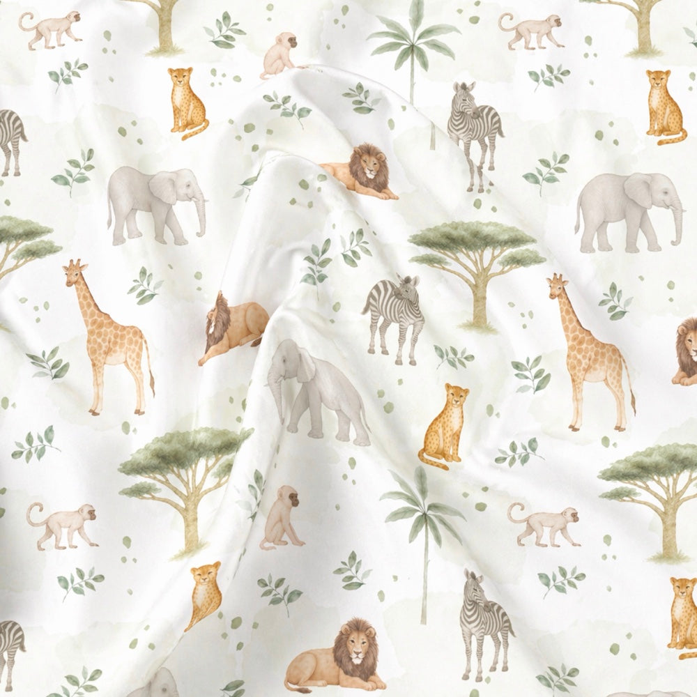 Organic Cot Bedsheet- Savannah