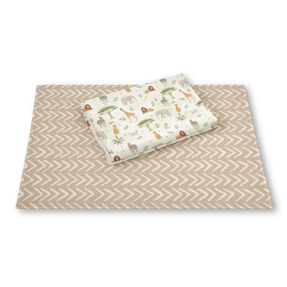 Set of 2 Organic Changing Sheet - Savannah