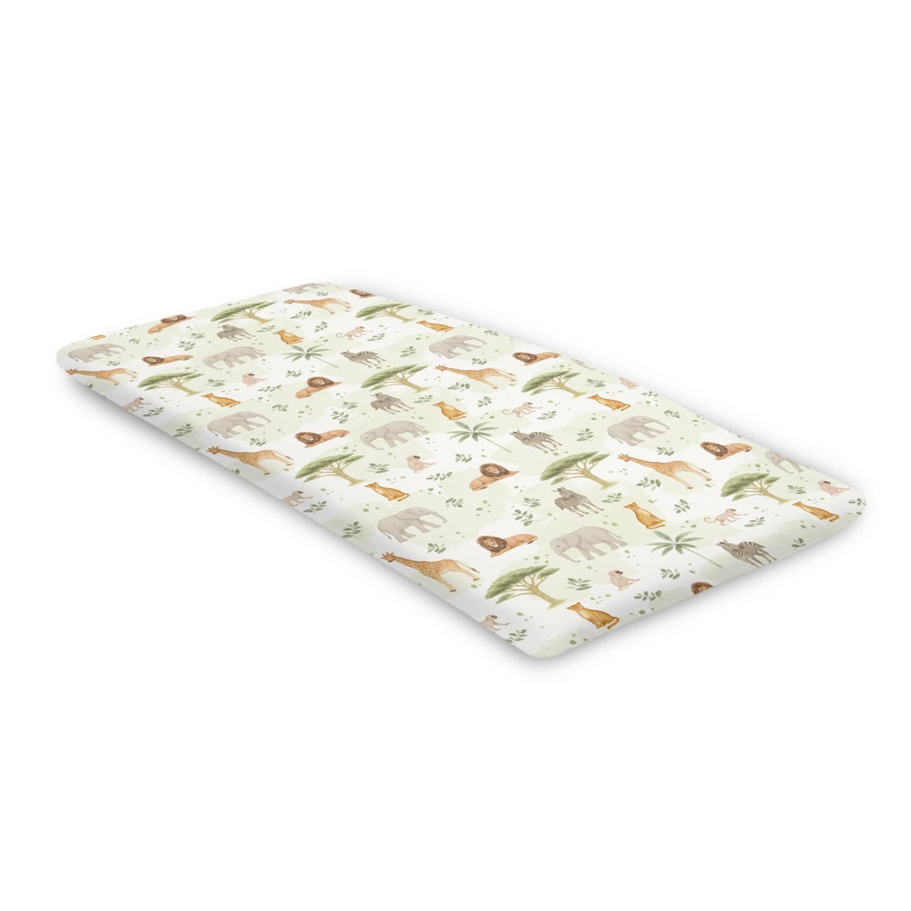 Organic Snuz Pod 5 Fitted Sheet - Savannah
