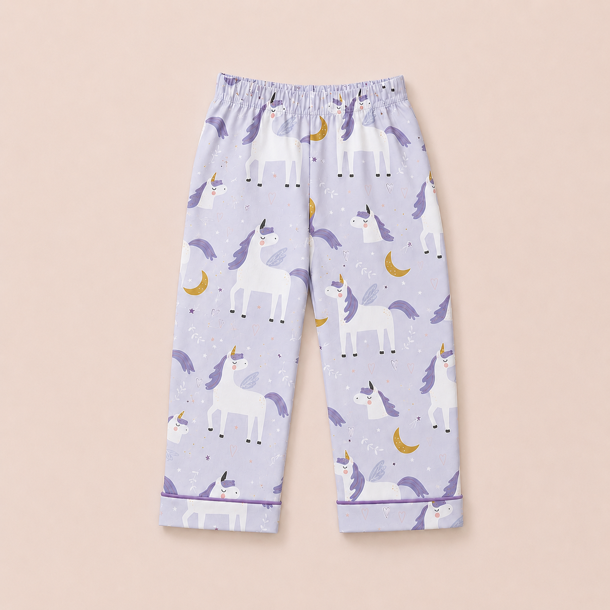 Pure Cotton Night Suit - Unicorn