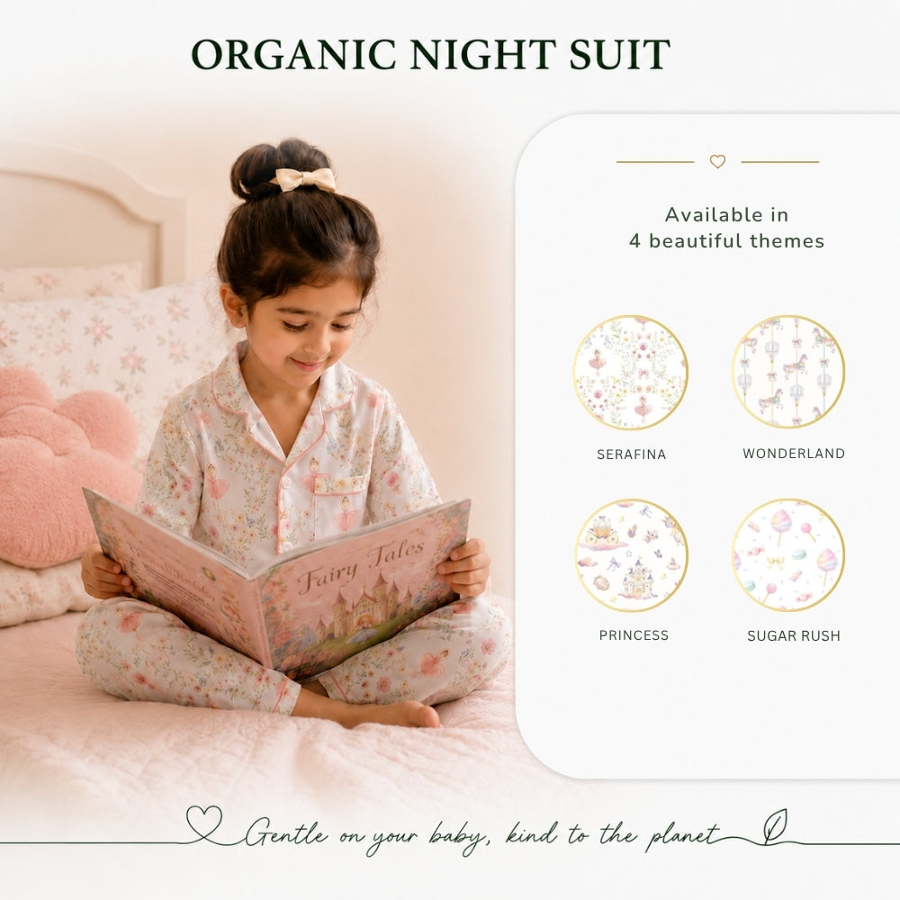 Organic Night Suit - Wonderland