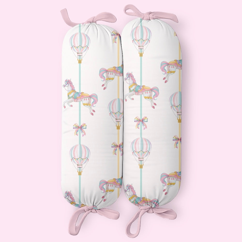 Set of 2 Organic Bolsters - Wonderland