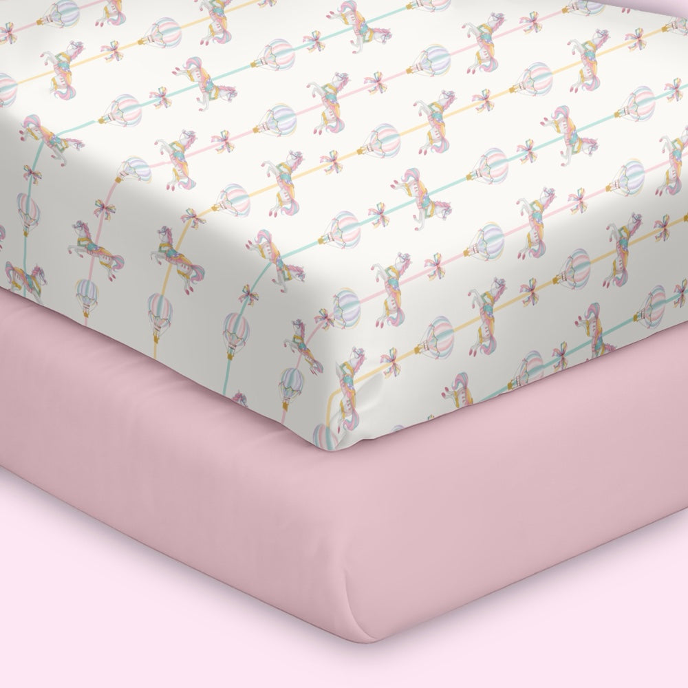 Pack of 2 Organic Fitted Sheet - Wonderland