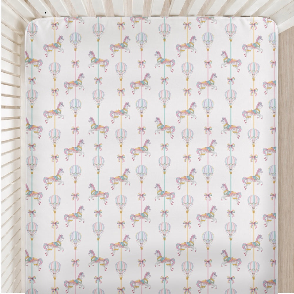 7 Pc Organic Cot Bedding Set -Wonderland
