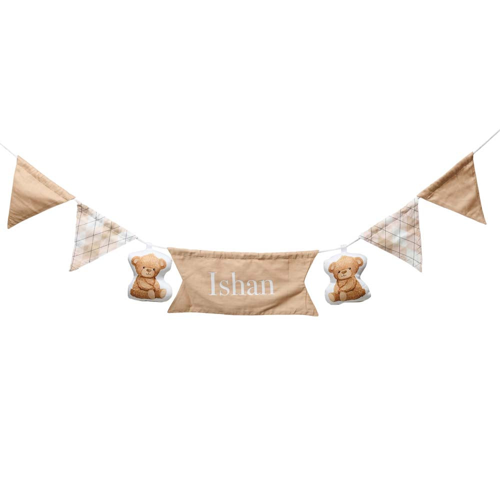 Organic Cotton Bunting - Cuddle Bear