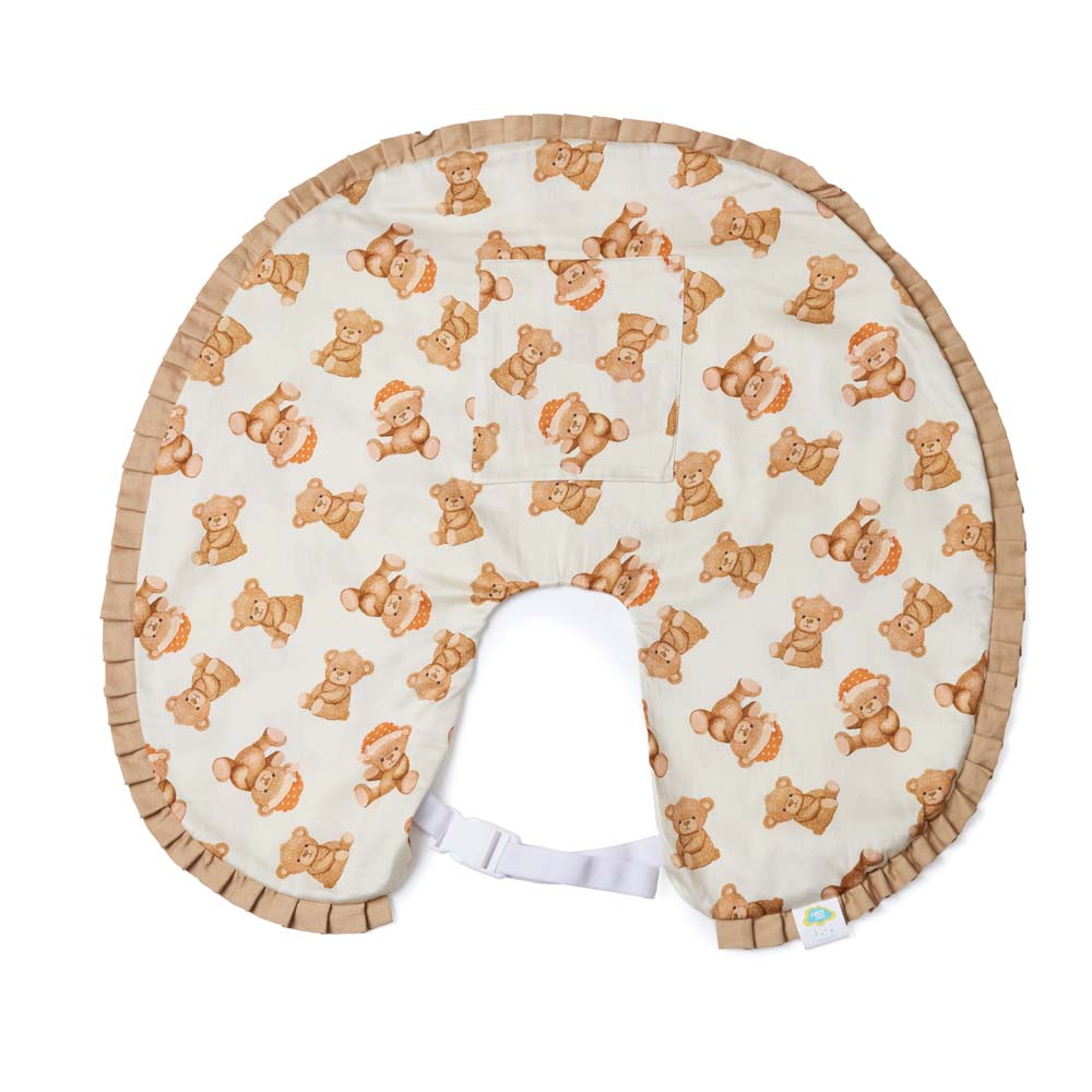 Organic Feeding Pillow Cover - Cuddle Bear