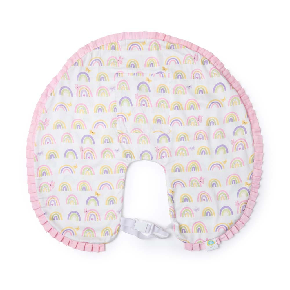 Organic Feeding Pillow Cover - Rainbow Dreams