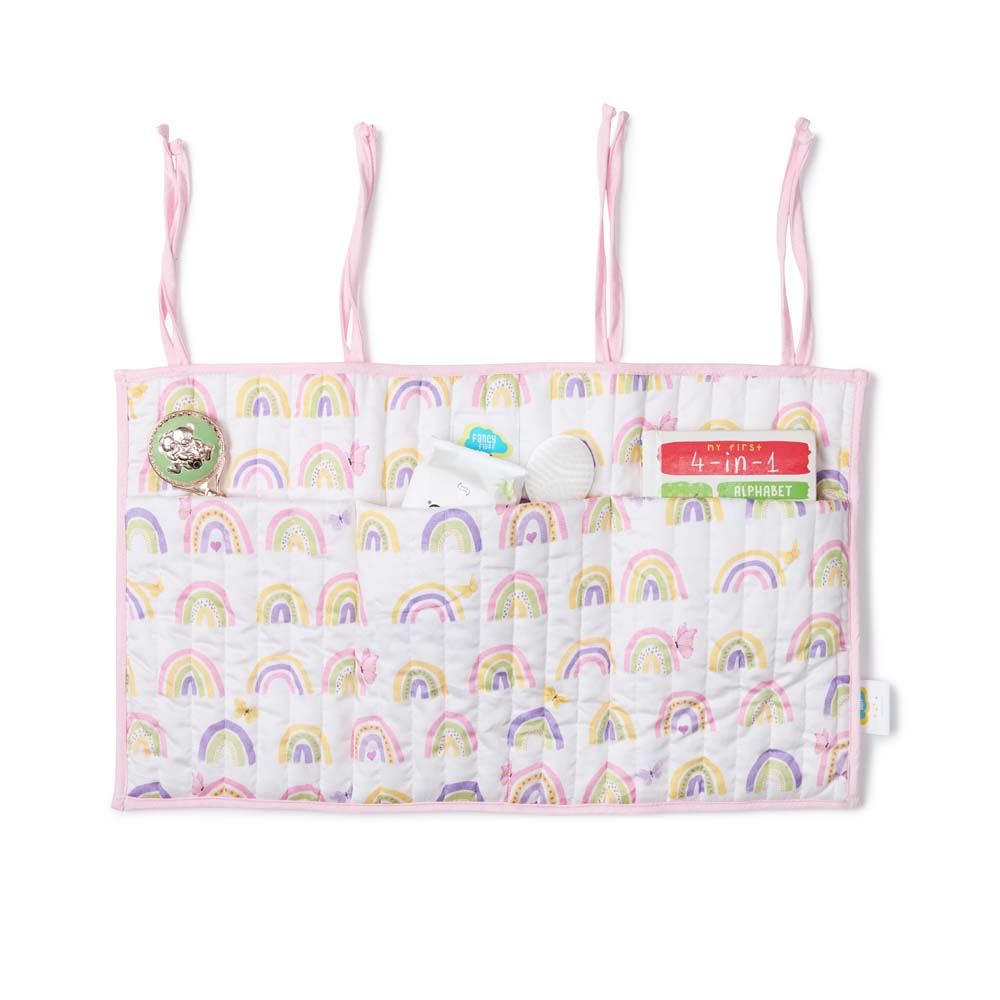 Organic Crib Organiser - Rainbow Dreams