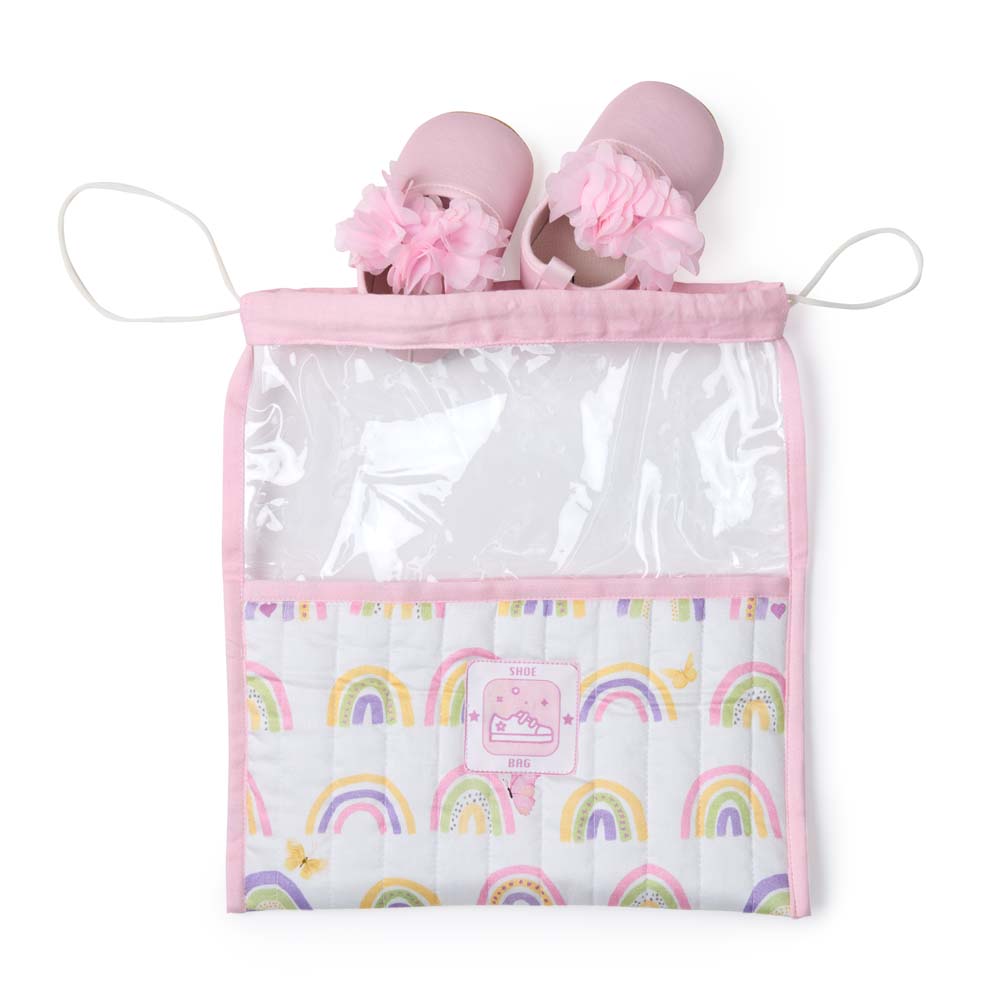 Organic Shoe Bag - Rainbow Dreams